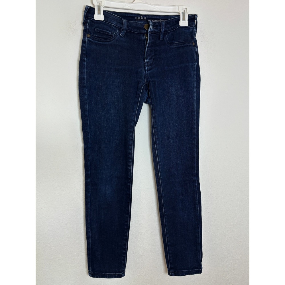 Soho New York & Company Curvy Ankle Legging Jeans Dark Wash Skinny Denim Size 0